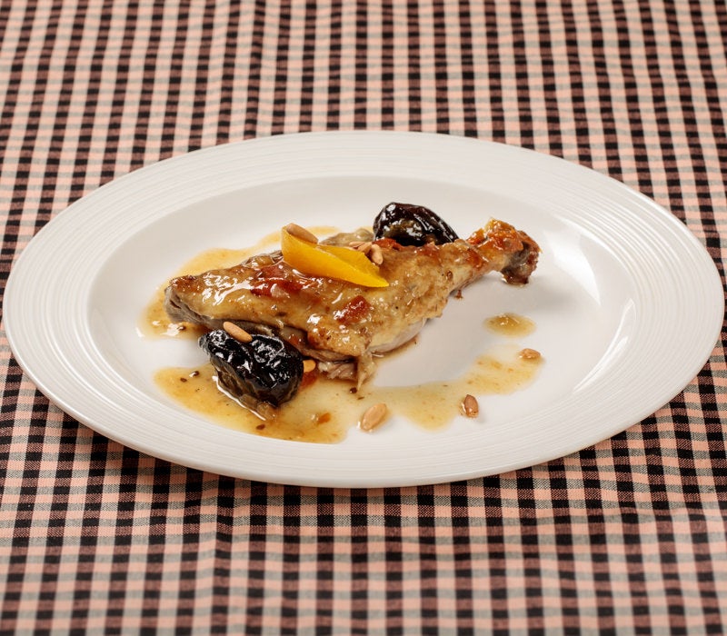 CUIXA D’ÀNEC AMB PRUNES i PINYONS - cap d&#39;any